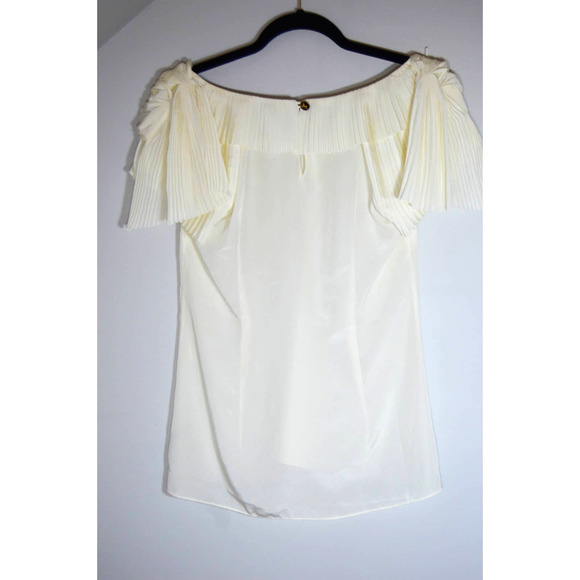 Leifsdottir Anthropologie White Cream Blouse size 2 - Picture 8 of 8